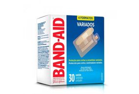 Band-Aid Curativo Transparente Formatos Variados 30 Unidades
