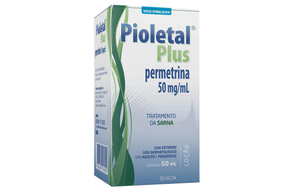 Pioletal Plus 50MG/ML Loção tópica - Frasco com 60 mL