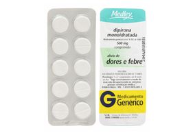 Dipirona Sódica Medley 500mg 10 Comprimidos