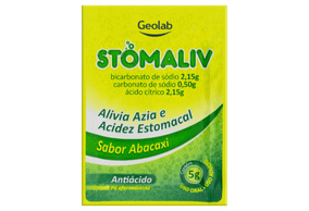 Stomaliv 2.15G + 2.15G + 0.5G Pó efervescente sabor Abacaxi - Envelopes com 5 g