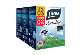 Adocante Linea Sucralose Pó, 150 sachês, Leve 3 e Pague 2