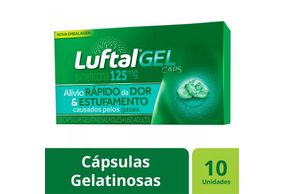 Luftal Gel Caps 125mg Cápsula Mole - Caixa com 10 Cápsulas