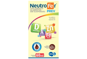 Polivitamínico Neutrofer Prev 4 a 8 anos Suspensão Oral 60mL