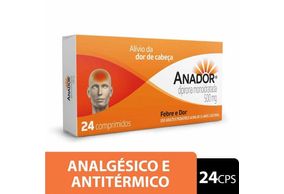 Anador 500MG Comprimido - Caixa com 24 Comprimidos