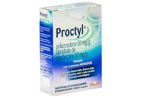 Proctyl 10MG/G + 50MG/G Pomada retal - 10 Bisnagas com 3 g