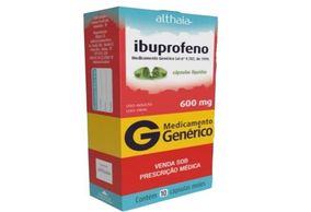 Ibuprofeno 600mg Cápsula mole - Caixa com 10 Cápsulas