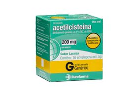 Acetilcisteina 600mg - 16 Envelopes de 5g