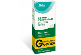 Dipirona Sódica 500MG Comprimido - Caixa com 30 Comprimidos