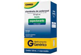 Cloridrato de Ambroxol 30MG/5ML Xarope   Frasco com 120 mL