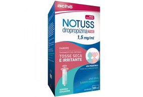 Notuss TSS 1.5mg/mL Xarope Sabor Morango - Frasco com 120 mL