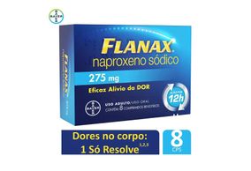 Flanax 275mg - Caixa com 8 Comprimidos Revestidos