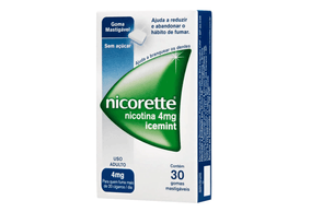 Nicorette 4MG Goma - Caixa com 30 Gomas