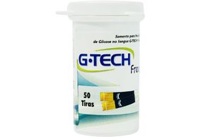 Tiras Reagentes para Glicemia 50 Unidades Free 1 G-Tech