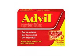 Advil 400MG Cápsula mole   Caixa com 8 Cápsulas