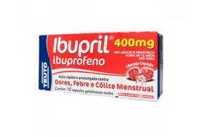 Ibupril 400mg - 10 Cápsulas Moles