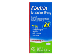 Claritin 10MG Comprimido - Caixa com 12 Comprimidos
