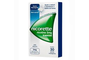 Nicorette 2MG Goma - Caixa com 30 Gomas