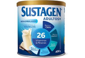 Sustagen Adultos + Sabor Baunilha Lata 400G