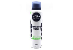 Desodorante Masculino Nivea Men Protect Sensitive Aerosol Com 150ml