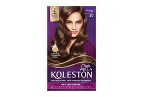 Kit Coloração Creme 50 Castanho Claro Wella Koleston