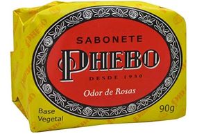 Sabonete Phebo Tradicional odor de rosas, barra, 1 unidade com 90g