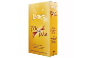 Preservativo Jontex Lubrificado Pele com Pele, 4 Unidades