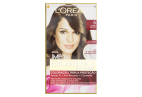 Kit Coloração Creme 6 Louro Escuro Loréal Paris Imédia Excellence