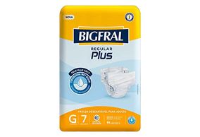 Fralda Geriátrica Bigfral Regular Plus G 7 unidades