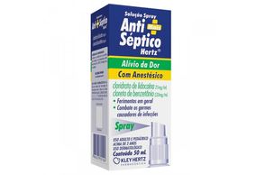 Solução Antisséptica Hertz com Anestésico Spray 50ml