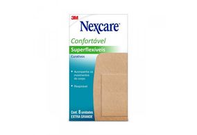 Curativos 3M Nexcare Joelho e Cotovelo Superflexíveis 8 unidades