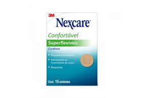 Curativo Redondo 3M Nexcare Superflexíveis 15 unidades