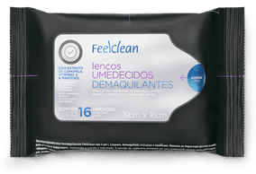 Lenço Umedecido Feelclean Demaquilante 16 lenços