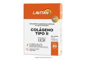 Suplemento Alimentar Colágeno Tipo II Lavitan 40mg 30 cápsulas