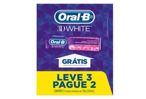 Creme Dental Oral B 3Dwhite Leve 3 Pague 2 70g
