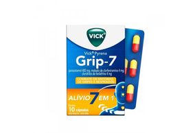 Vick Pyrena Grip 7 10 Cápsulas