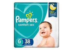Fralda Pampers Confort Sec Mega G 38 unidades