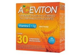 Vitamina C Efervescente Aceviton Imunidade laranja 30 comprimidos
