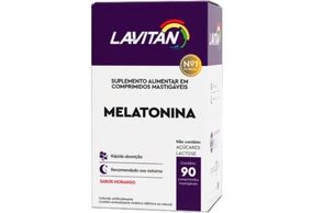 Lavitan Melatonina morango 90 comprimidos mastigáveis