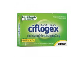 Ciflogex Menta e Limão c/12 pastilhas