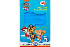Hastes Flexíveis Topz Baby Patrulha Canina 75 unidades