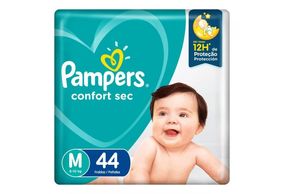 Fralda Pampers Confort Sec Mega Tam M. 44 unidades