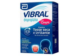 Vibral pediátrico 180mg 120ml xarope