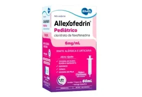 Allexofedrin Pediátrico Sabor Framboesa Suspensão Oral 6mg/ml 60ml