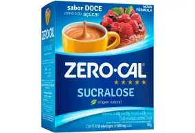 Adoçante em Pó Zero-Cal Sucralose 50 sachês de 600mg