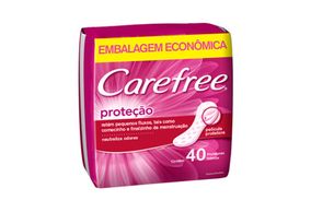 Absorvente Carefree Prot com Perfume 40 unidades