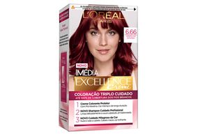 Tintura Imédia Excellence Vermelho Intenso 6.66