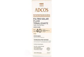 Adcos Filtro Solar Fluid Tonalizante FPS 40 Nude 50g