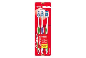 Escova Dental Colgate Classic Clean Macia 3 unidades