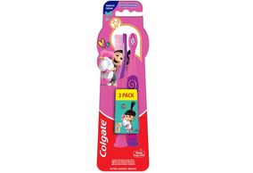Escova Dental Infantil Colgate Smiles 2 a 5 anos Agnes e Fluffy macia 2 escovas