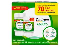 Centrum Adulto caixa com 60 comprimidos + caixa com 30 comprimidos